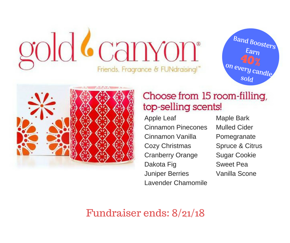 Gold Canyon Candle Fundraiser Shadow Mountain Band Boosters